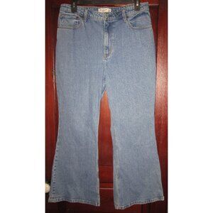 Abercrombie & Fitch 32 14S Vintage Flare High Rise Jeans Curve Love Blue Denim
